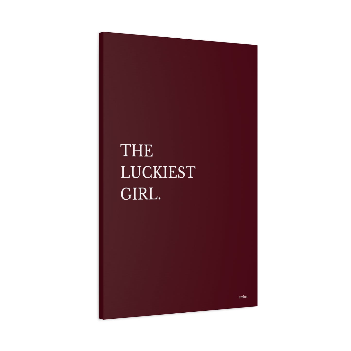 The Luckiest Girl - Canvas Wall Art