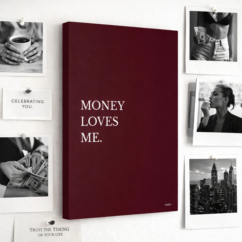 Money Loves Me - Canvas Wall Art