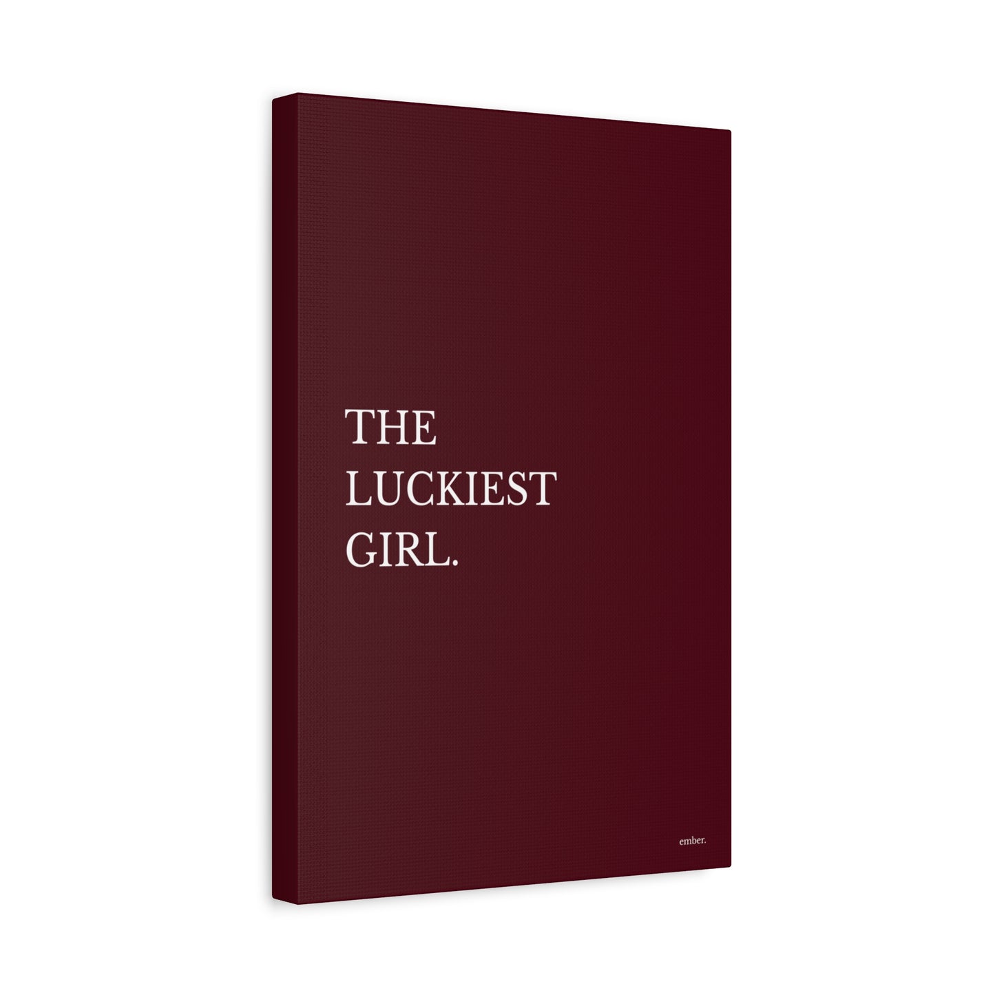 The Luckiest Girl -  Canvas Wall Art