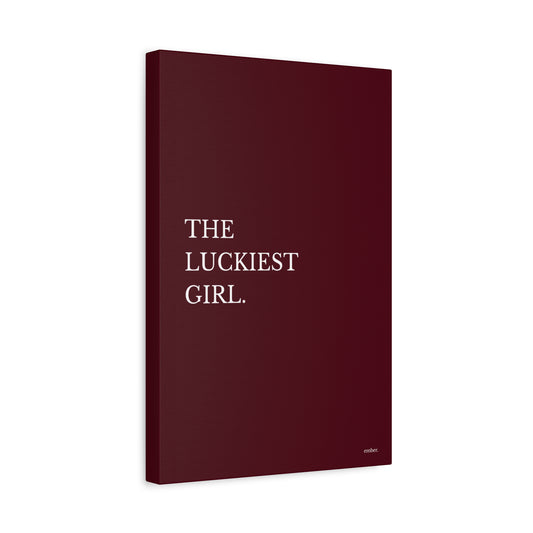 The Luckiest Girl -  Canvas Wall Art