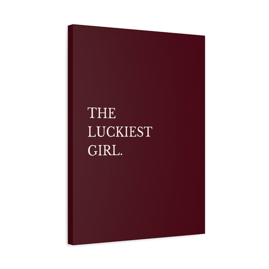 The Luckiest Girl -  Canvas Wall Art
